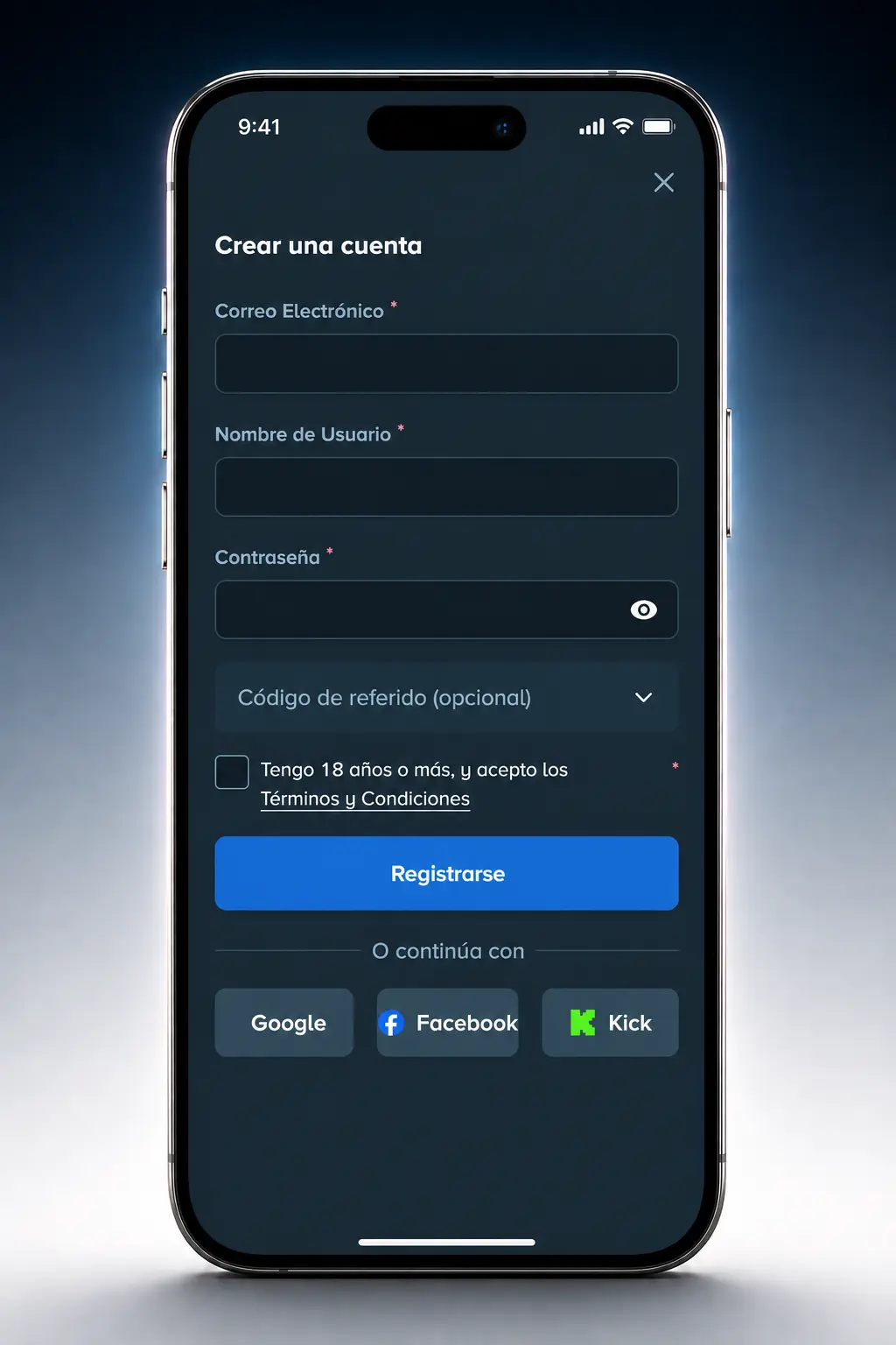 App de Stake mostrando apuestas de hockey sobre hielo en vivo con cuotas, cash out y avisos de gol en tiempo real.