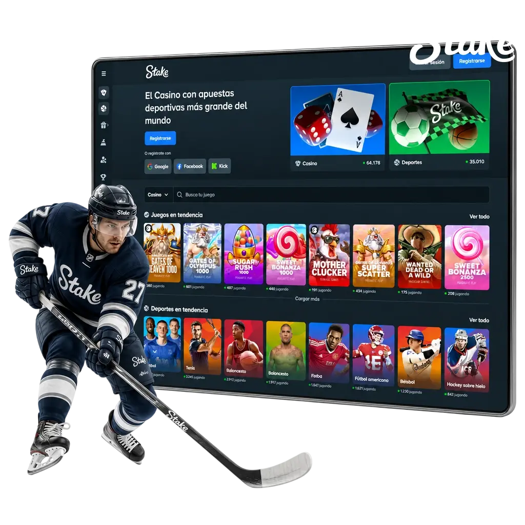 Apuestas de hockey sobre hielo en Stake Argentina: cuotas NHL, KHL y Mundial IIHF, apuestas en vivo y Stake Rewards