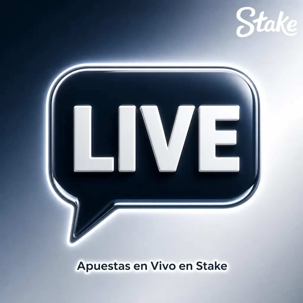 Panel de apuestas en vivo de Stake con cuotas dinámicas y estadísticas de fútbol, básquet, tenis y esports