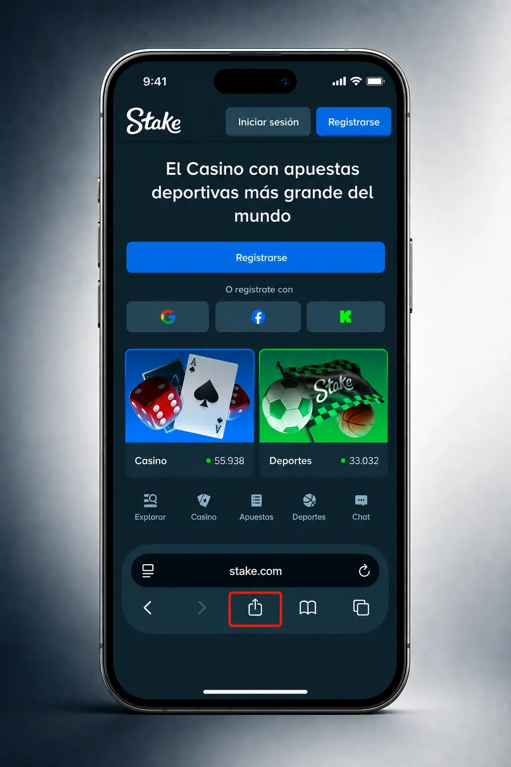 Captura de pantalla del acceso directo a Aviator de Stake en la pantalla de inicio de un iPhone