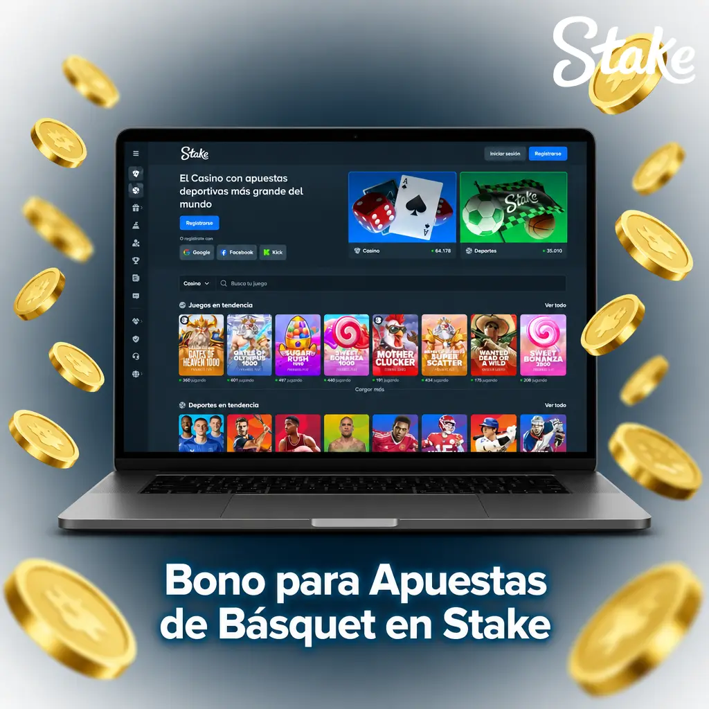 Bono para apuestas de básquet en Stake: recompensas VIP, rakeback y bonos semanales o mensuales según tu actividad.