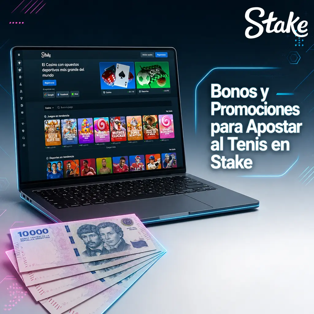 Bonos y promociones de Stake para apostar al tenis: Stake Race y VIP Club con cashback y recompensas en 2026.