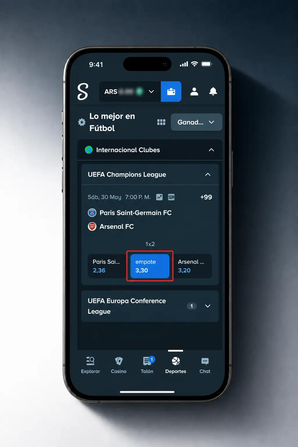 Guía paso a paso para registrarte y apostar al fútbol en Stake, desde la cuenta hasta confirmar tu apuesta.