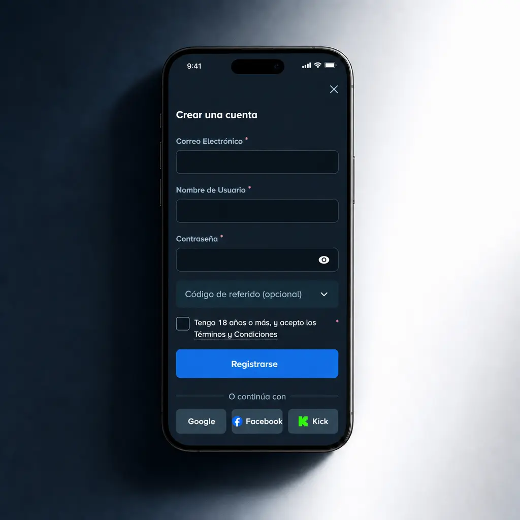 Pasos para apostar en MMA en Stake: registro, verificación, depósito, elección de evento y confirmación de apuesta.