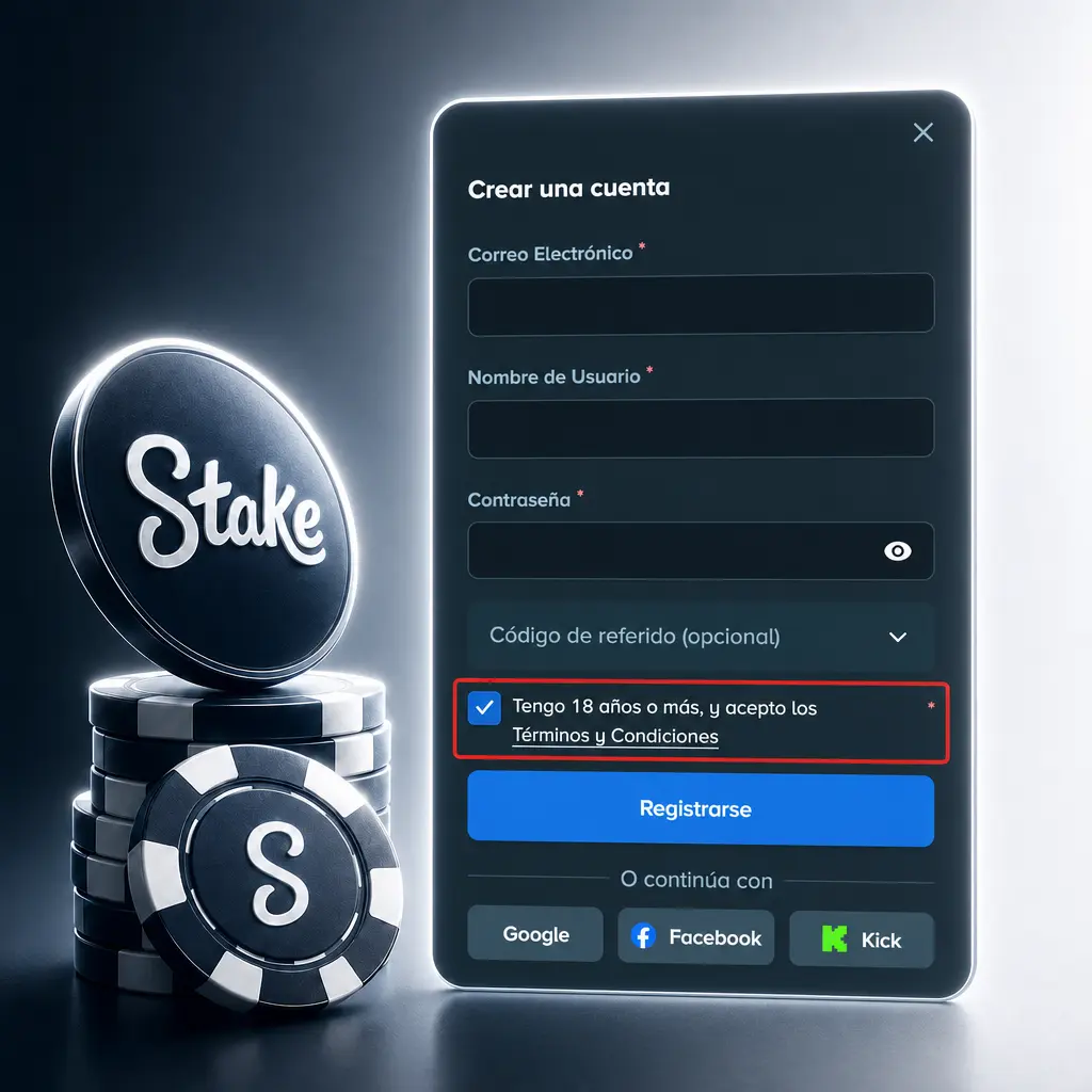 Pasos para registrarte en Stake Argentina: creá tu cuenta, verificá tus datos y accedé al casino y sportsbook en minutos.