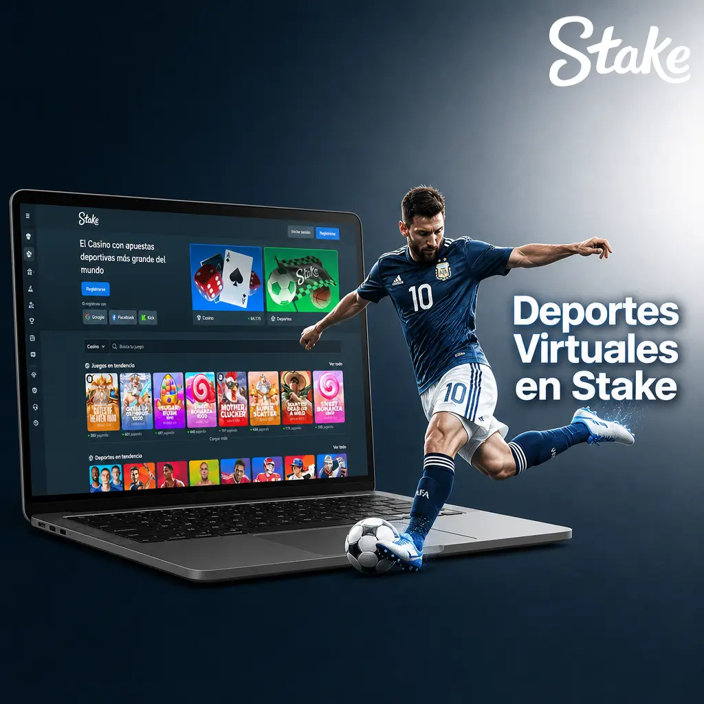 Deportes virtuales en Stake: fútbol, carreras de caballos, básquet y galgos simulados por computadora las 24 horas.