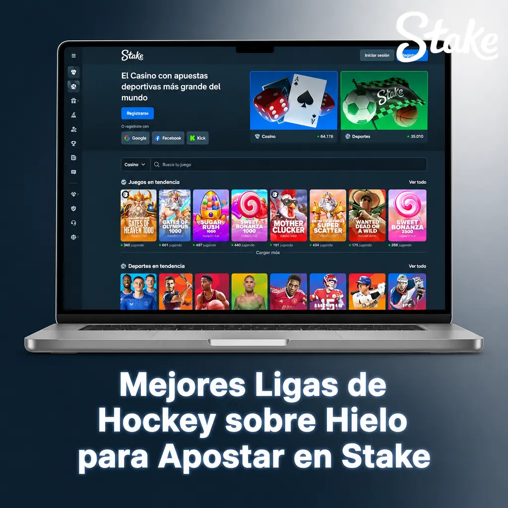 Guía de las mejores ligas de hockey sobre hielo para apostar en Stake: NHL, KHL, Juegos Olímpicos 2026 y Mundial IIHF.