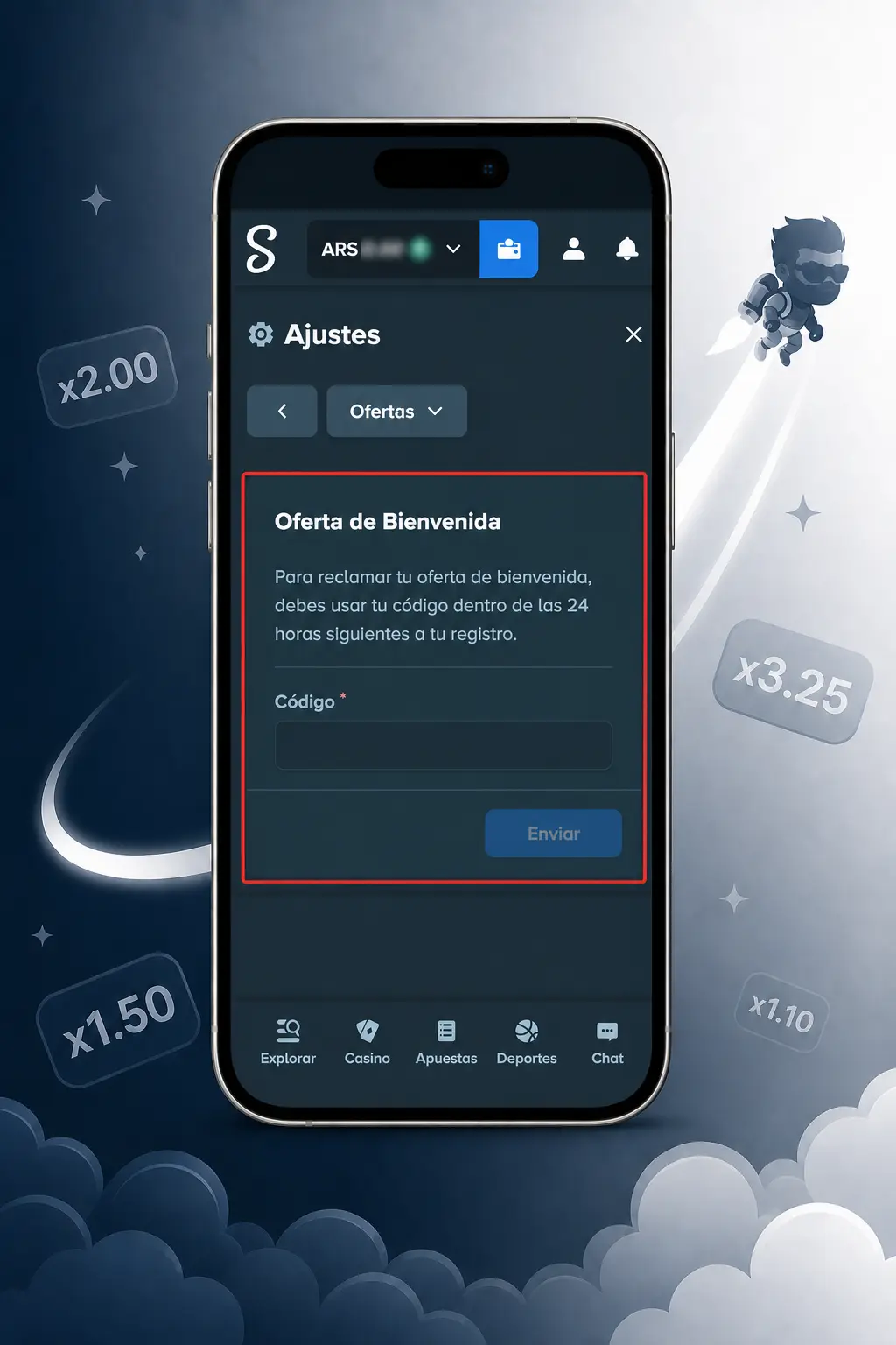 Pasos para registrarte en Stake y jugar a Lucky Jet: creá tu cuenta, verificá tus datos y depositá para empezar.