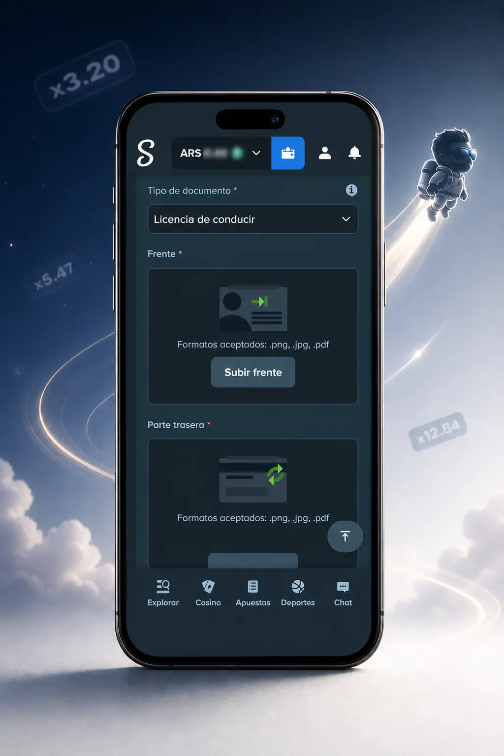 Registrate en Stake con correo, usuario y contraseña para jugar a Lucky Jet con saldo real