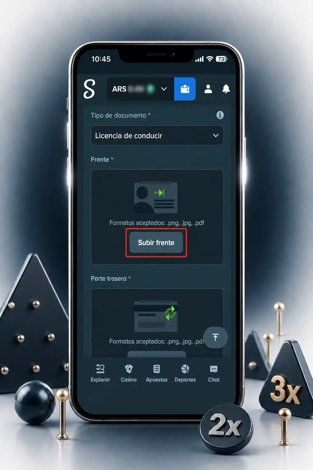 Pasos para registrarte en Stake y jugar Plinko: completá tus datos, confirmá mayoría de edad y cargá saldo.