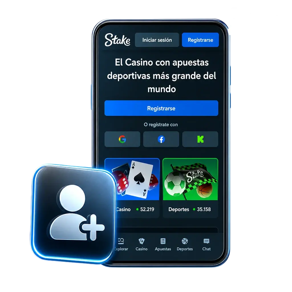 Pantalla de registro y verificación de cuenta en Stake Argentina para acceder a casino y apuestas deportivas online