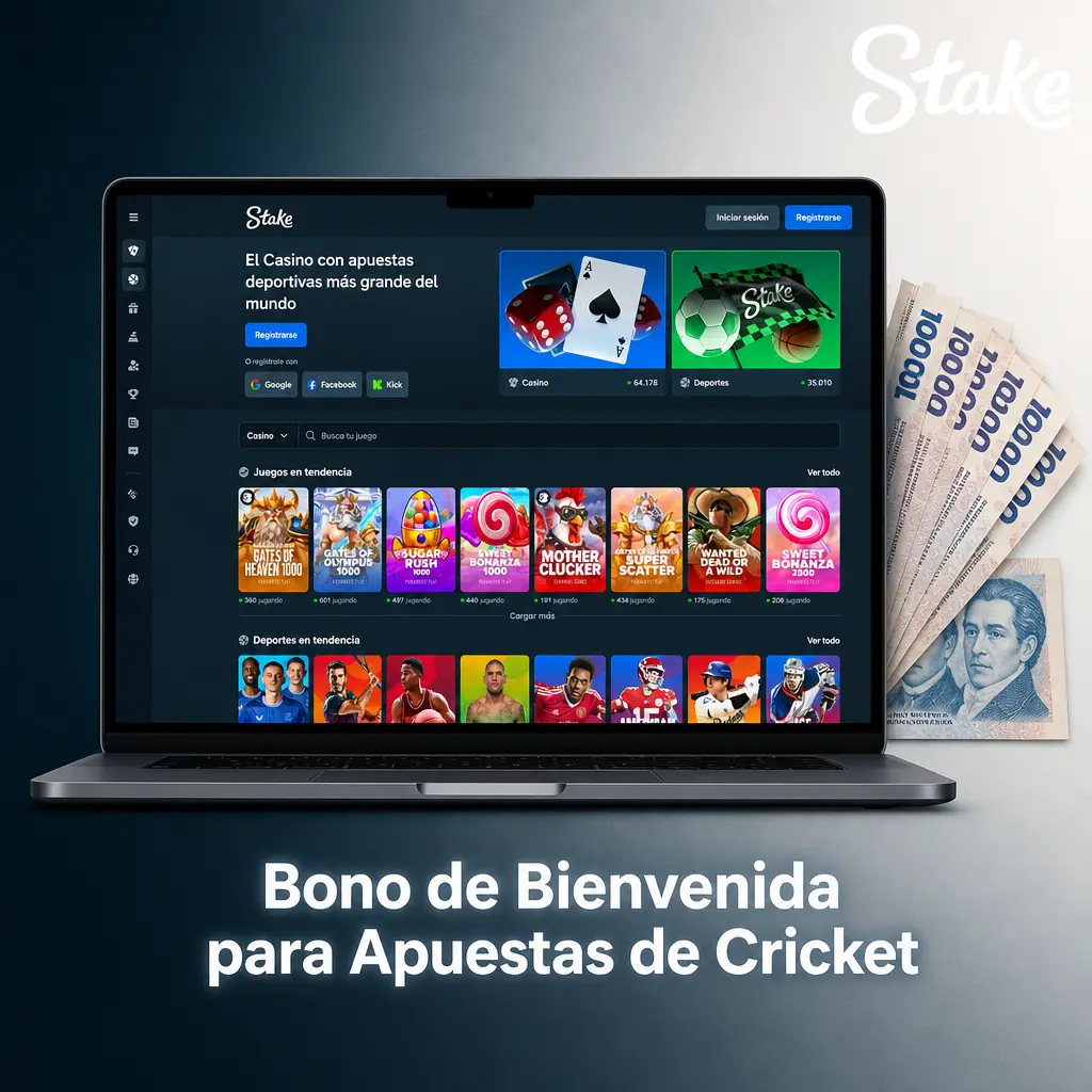 Bono de bienvenida para apuestas de cricket en Stake: código promocional, rakeback y recompensas semanales para IPL y T20.