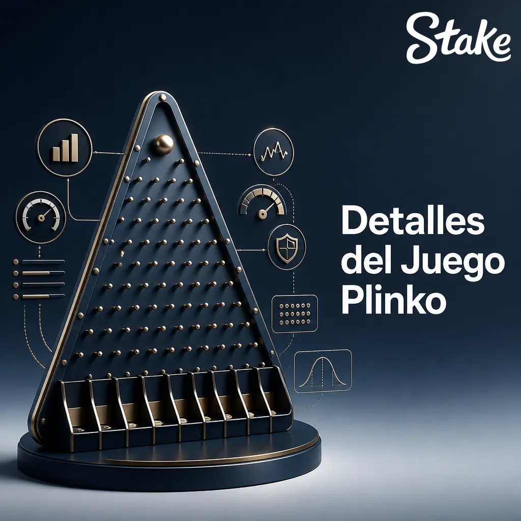 Detalles técnicos de Plinko: RTP 99%, niveles de riesgo, filas de 8 a 16 y multiplicador máximo de 1000x.