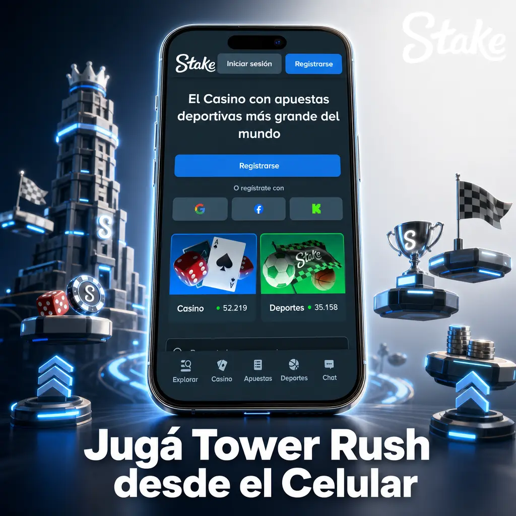 Jugá Tower Rush desde tu celular con controles táctiles, diseño adaptado y saldo sincronizado en Android e iOS.
