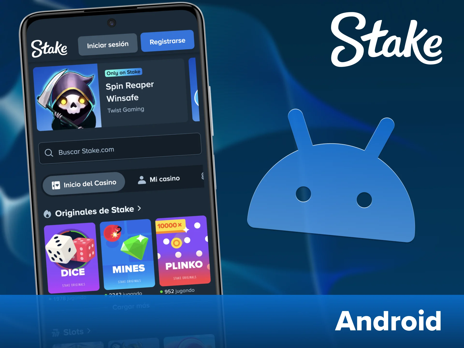 Descarga gratis la aplicación de Stake para tu dispositivo Android.