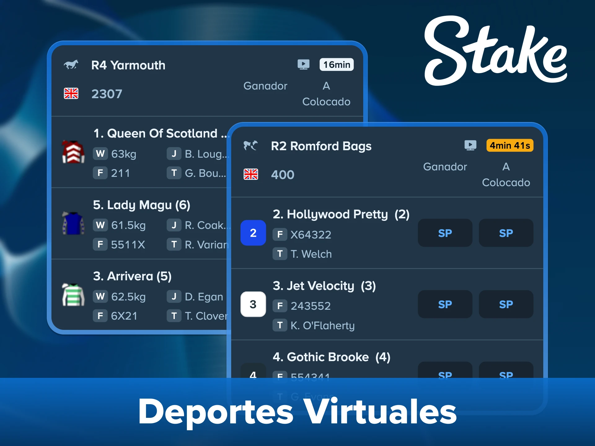 Prueba suerte en las apuestas de deportes virtuales en la casa de apuestas Stake.
