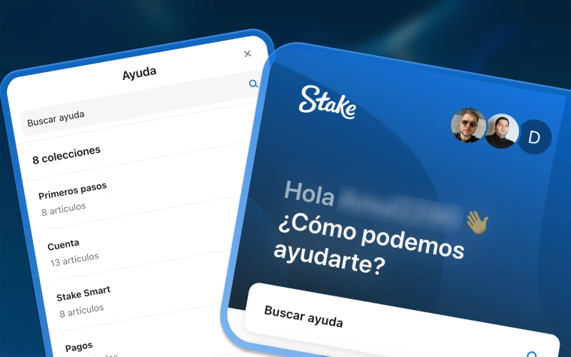 El chat de atención al cliente de Stake está disponible en español.
