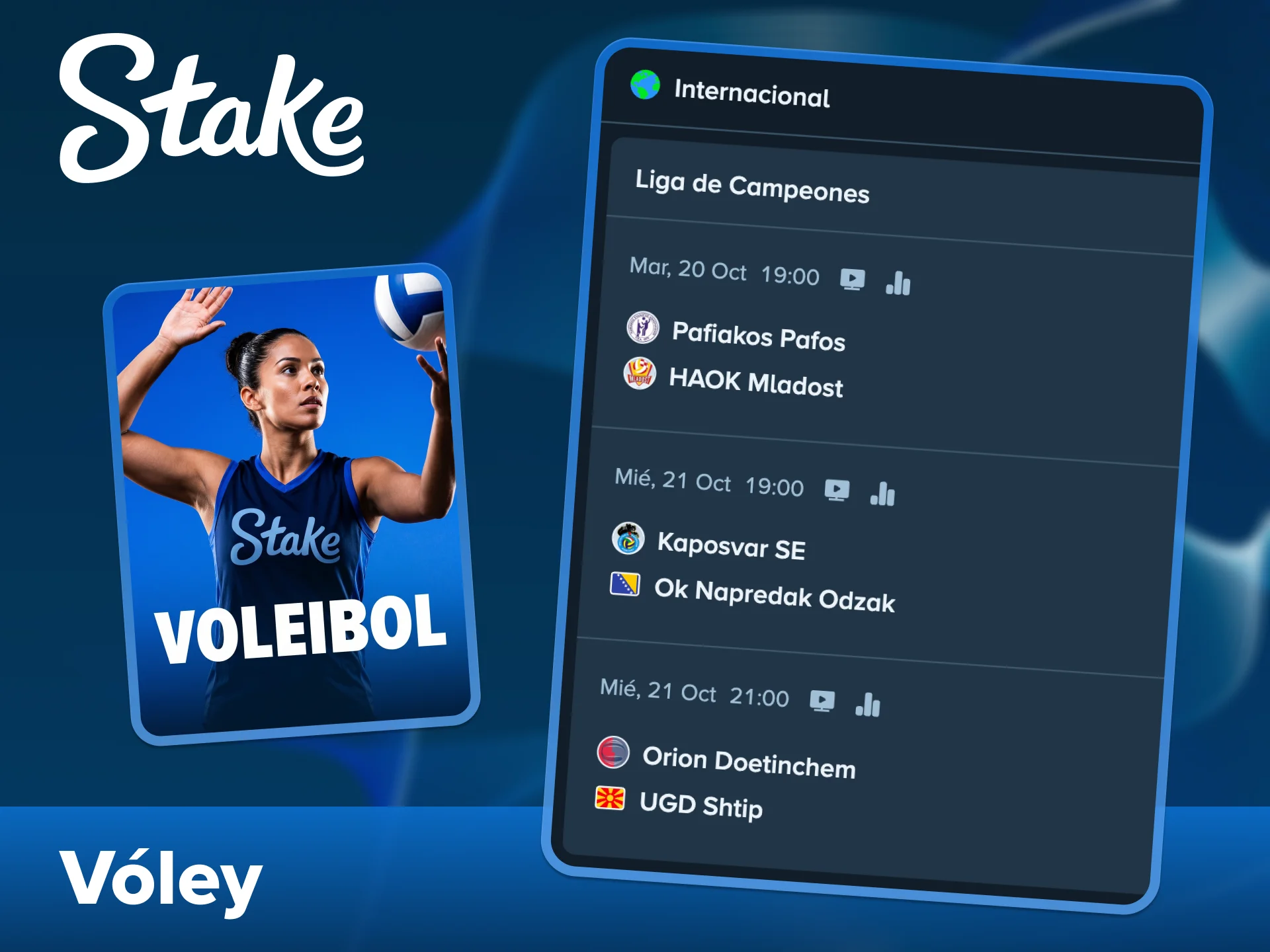 Aumenta tus probabilidades en las apuestas de voleibol con la plataforma Stake.